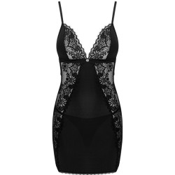 OBSESSIVE - MADERRIS CHEMISE and TANGA M-L
