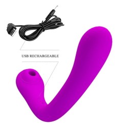 PRETTY LOVE - ALEX VIBRADOR Y ONDAS ESTIMULADORAS DE CLÍTORIS LILA