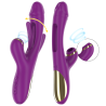 INTENSE - ATENEO VIBRADOR MULTIFUNCIÓN RECARGABLE 7 VIBRACIONES CON LENGUA OSCILANTE Y ONDAS ESTIMULADORAS MORADO