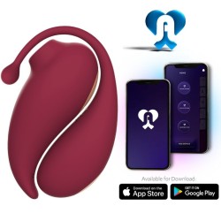 ADRIEN LASTIC - INSPIRATION ONDAS ESTIMULADORAS CLÍTORIS HUEVO VIBRADOR ROJO - APP GRATUITA
