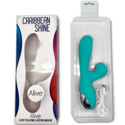 ALIVE - CARIBBEAN SHINE VIBRADOR and ONDAS ESTIMULADORAS AZUL