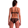 PASSION - INTIMARI SET SUJETADOR BRAGAS NEGRO L-XL