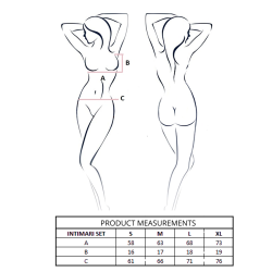 PASSION - INTIMARI SET SUJETADOR BRAGAS ROSA S-M