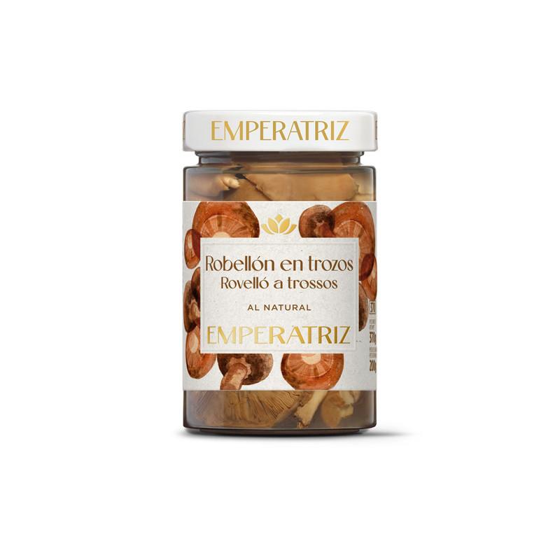 Rovellon en trozos al natural bio 370ml Emperatriz