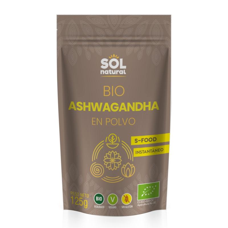 Ashwagandha en polvo Bio 125g Sol Natural