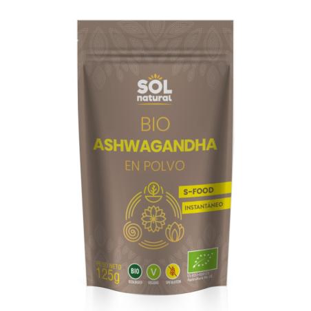 Ashwagandha en polvo Bio 125g Sol Natural