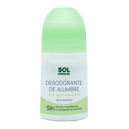 Desodorante Roll On de Alumbre aloe y neem 75 ml Sol Natural