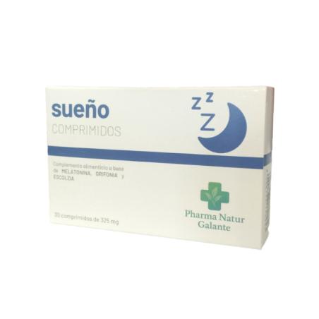 Sueño con melatonina triptofano 325mg 30 comprimidos Pharma Natur Galante