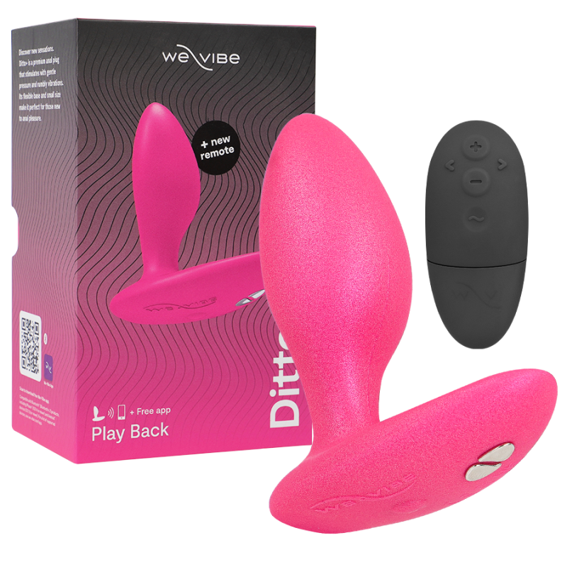 WE-VIBE - DITTO PLUG ANAL VIBRADOR ROSA