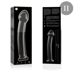 NEBULA SERIES BY IBIZA - MODELO 11 DILDO CRISTAL TRANSPARENTE 16 CM -O- 3 CM