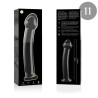 NEBULA SERIES BY IBIZA - MODELO 11 DILDO CRISTAL TRANSPARENTE 16 CM -O- 3 CM