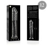 NEBULA SERIES BY IBIZA - MODELO 12 DILDO CRISTAL TRANSPARENTE 17 CM -O- 3.5 CM