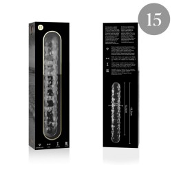 NEBULA SERIES BY IBIZA - MODELO 15 DILDO CRISTAL TRANSPARENTE 18.5 CM -O- 3 CM