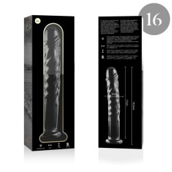 NEBULA SERIES BY IBIZA - MODELO 16 DILDO CRISTAL TRANSPARENTE 18.5 CM -O- 3 CM