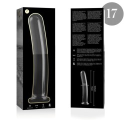 NEBULA SERIES BY IBIZA - MODELO 17 DILDO CRISTAL TRANSPARENTE 18.5 CM -O- 3 CM