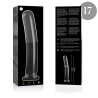 NEBULA SERIES BY IBIZA - MODELO 17 DILDO CRISTAL TRANSPARENTE 18.5 CM -O- 3 CM