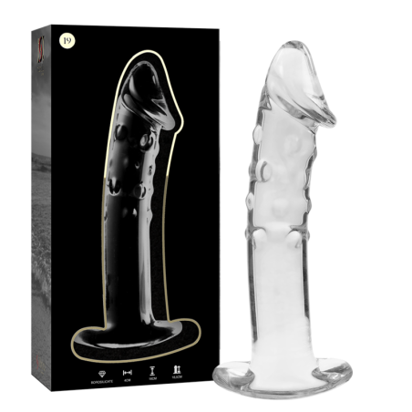 NEBULA SERIES BY IBIZA - MODELO 19 DILDO CRISTAL TRANSPARENTE 18.5 CM -O- 4 CM