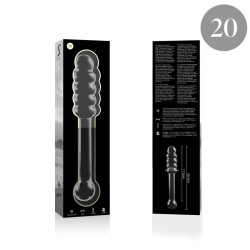 NEBULA SERIES BY IBIZA - MODELO 20 DILDO CRISTAL TRANSPARENTE 20.5 CM -O- 3 CM