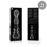 NEBULA SERIES BY IBIZA - MODELO 21 DILDO CRISTAL TRANSPARENTE 20.5 CM -O- 3.5 CM