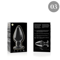 NEBULA SERIES BY IBIZA - MODELO 3 PLUG CRISTAL TRANSPARENTE 11 CM -O- 5 CM