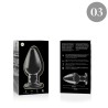 NEBULA SERIES BY IBIZA - MODELO 3 PLUG CRISTAL TRANSPARENTE 11 CM -O- 5 CM