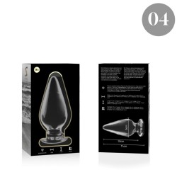 NEBULA SERIES BY IBIZA - MODELO 4 PLUG CRISTAL TRANSPARENTE 11 CM -O- 5 CM