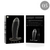 NEBULA SERIES BY IBIZA - MODELO 5 PLUG CRISTAL TRANSPARENTE 12.5 CM -O- 3.5 CM
