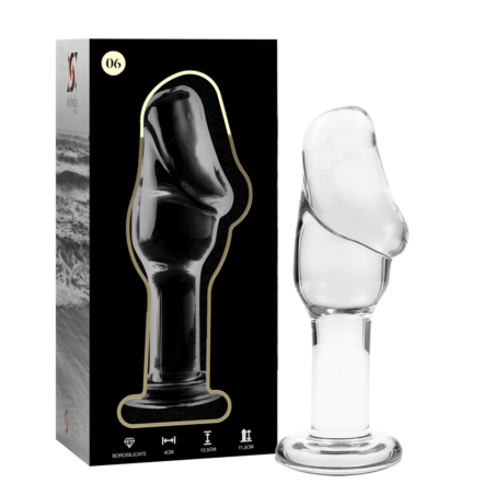 NEBULA SERIES BY IBIZA - MODELO 6 PLUG CRISTAL TRANSPARENTE 12.5 CM -O- 4 CM