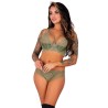 LIVCO CORSETTI FASHION - PINE LC 90667 SUJETADOR PANTY KHAKI S-M