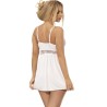 SUBBLIME - BABYDOLL ESCOTE V DETALLE LAZOS BLANCO S-M