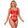 SUBBLIME - 954468 BODY SEXY CALADO CON LAZO ROJO S-M