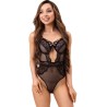 LIVCO CORSETTI FASHION - PAULA LC 20209 BODY CON ADORNOS DE ENCAJE NEGRO S-M