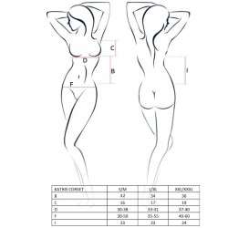 PASSION - WOMAN KATRISS CORSET NEGRO TALLA S-M