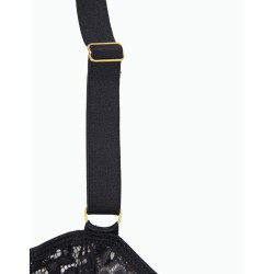 SUBBLIME - CORSET Y CINTURON NEGRO S-M