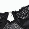 SUBBLIME - CORSET Y CINTURON NEGRO S-M