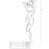PASSION - WOMAN BS057 BODYSTOCKING BLANCO TALLA ÚNICA