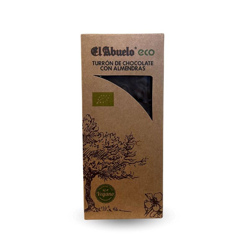 Turron de Chocolate puro con Almendras Bio 200g El Abuelo