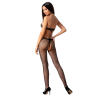 PASSION - WOMAN BS080 BODYSTOCKING NEGRO TALLA ÚNICA