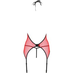 PASSION - PEONIA CORSET EROTIC LINE ROJO S-M