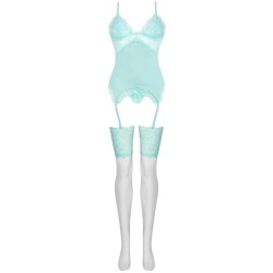 LIVCO CORSETTI FASHION - PERSINNE MIT EMPORIO SET CORSET PANTY MEDIAS S-M