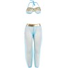SUBBLIME - SET DE LENCERIA INDIA STYLE AZUL S-M