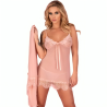 LIVCO CORSETTI FASHION - HYEONA 1710 BABYDOLL TANGA ROSA S