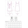 LIVCO CORSETTI FASHION - HYEONA 1710 BABYDOLL TANGA ROSA S