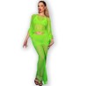 CHILIROSE - CR 4666 TOP and FALDA VERDE S-M