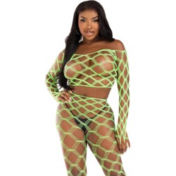 LEG AVENUE - TOP and LEGGINS HARDCORE VERDE