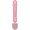 SATISFYER - TRIPLE LOVER MASAJEADOR VIBRADOR RABBIT ROSA