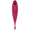 SATISFYER - TWIRLING PRO ESTIMULADOR Y VIBRADOR APP ROJO