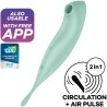 SATISFYER - TWIRLING PRO ESTIMULADOR Y VIBRADOR APP ROJO