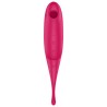 SATISFYER - TWIRLING PRO ESTIMULADOR Y VIBRADOR ROJO