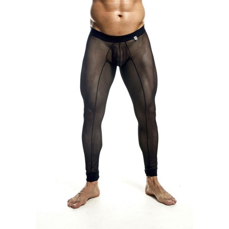 MOB - MEDIAS DE MALLAS TRANSPARENTES NEGRAS TALLA L